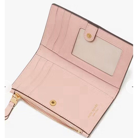 $_12.JPG?set_id=880000500F Kate Spade Secret Garden Storyteller Slim Bifold wallet Leather Novelty NWT
